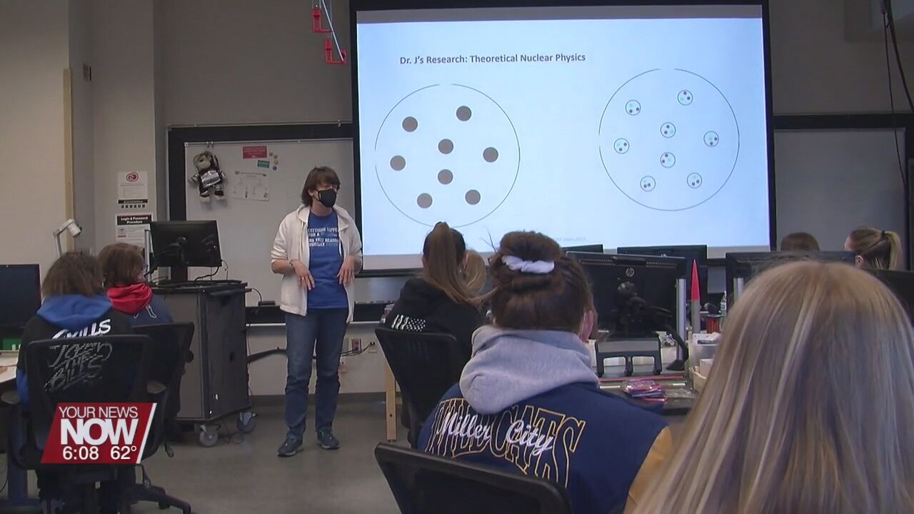 Local female high school students learn more about the STEM field